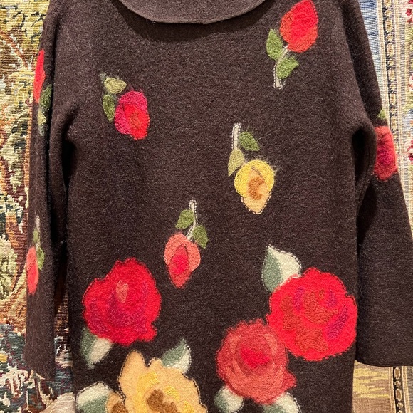 Elegant Susan Bristol hand embroidered wool jacket - Picture 2 of 4